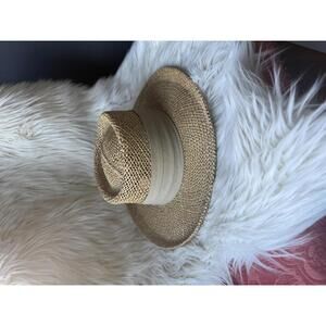 Stetson Woven Straw Wide Brim Hat with Fabric Band